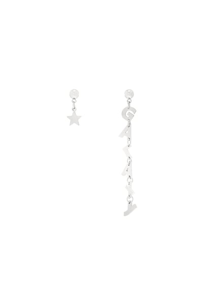 Ohrringe Galaxy Star Silber Edelstahl h5 
